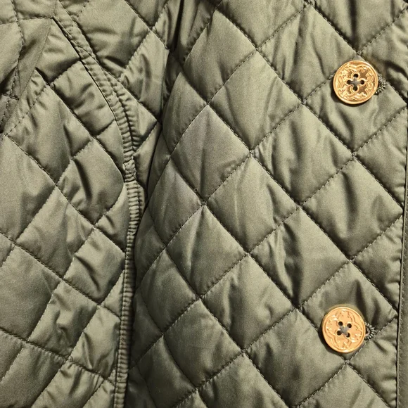 C. Wonder Green Pea Coat with Quilted Design - Picture 2 of 14